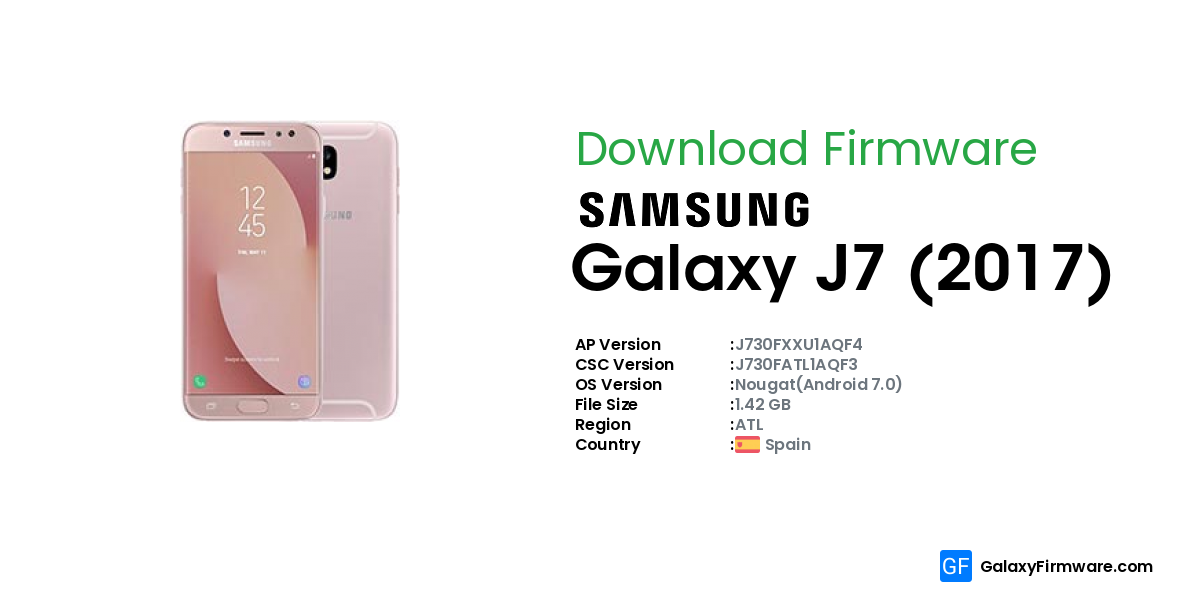 Galaxy Firmware Samsung Galaxy J7 2017 SM J730F ATL J730FXXU1AQF4